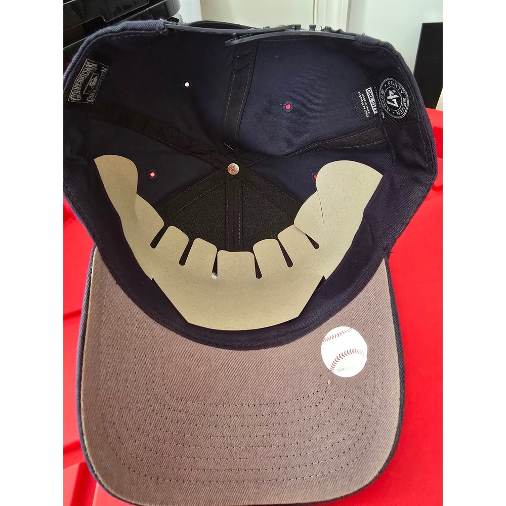 47 Brand Navy Sox Baseball Cap One Size Snapback MLB Fan Gear - Picture 3 of 4